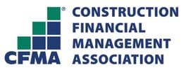 A construction financial management association logo.